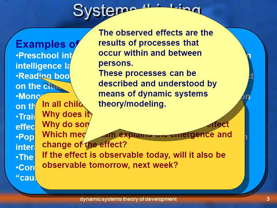 Dynamic systems theory of development ppt video online download